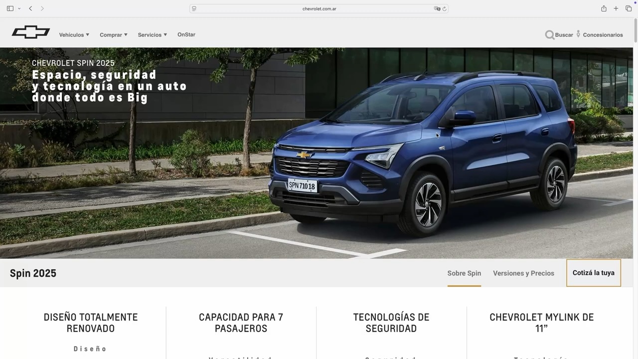 Chevrolet Spin 2025